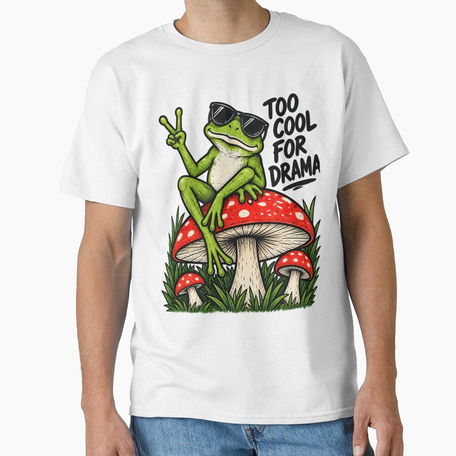 Too Cool Frog on Mushroom by Houldi