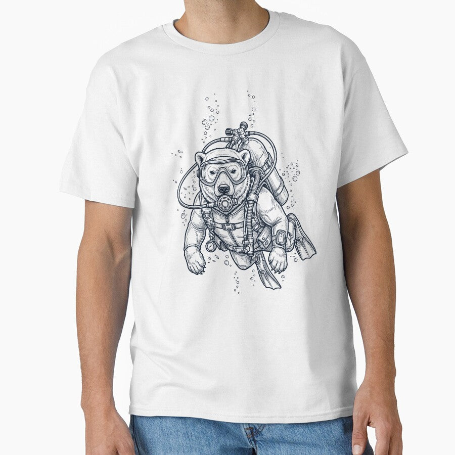 Polar Bear Scuba Diving Diver Animal Lover by TerryConnells
