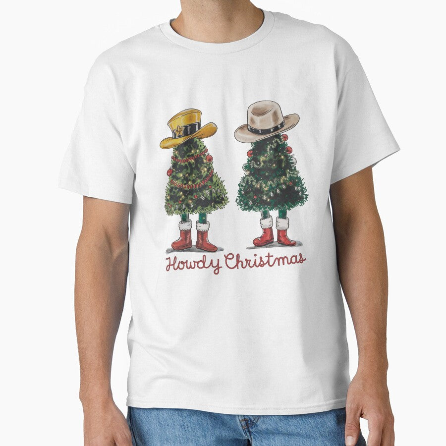 Howdy Christmas - Festive Cowboy Trees Design by Charlietule