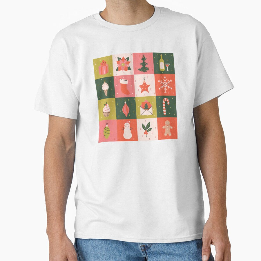 Christmas items  checkered pattern by burbura