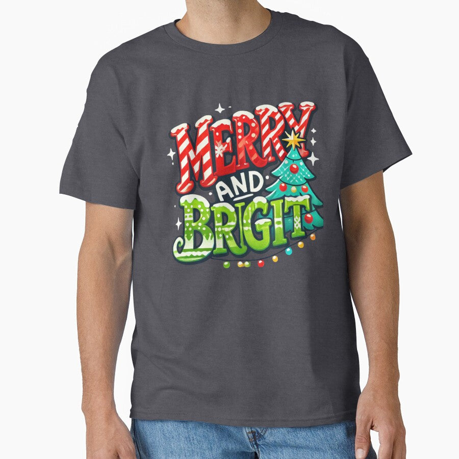 "Merry and Bright Christmas  - Festive Holiday by Kawaii Planet Studio