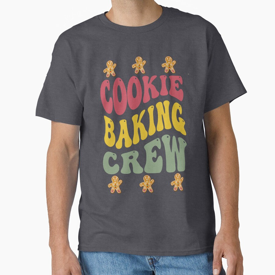 Retro Christmas Tshirt Design for Baking Lovers, Baking Christmas by Mariana Piana