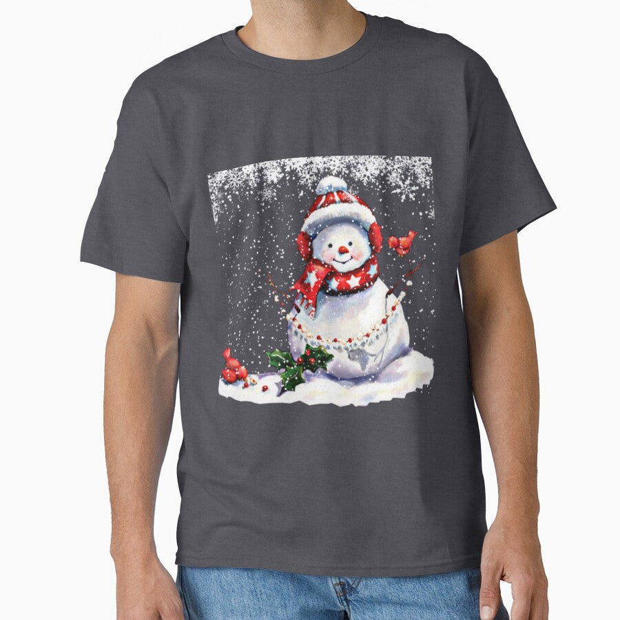 Snowman in winter season by S4rit4