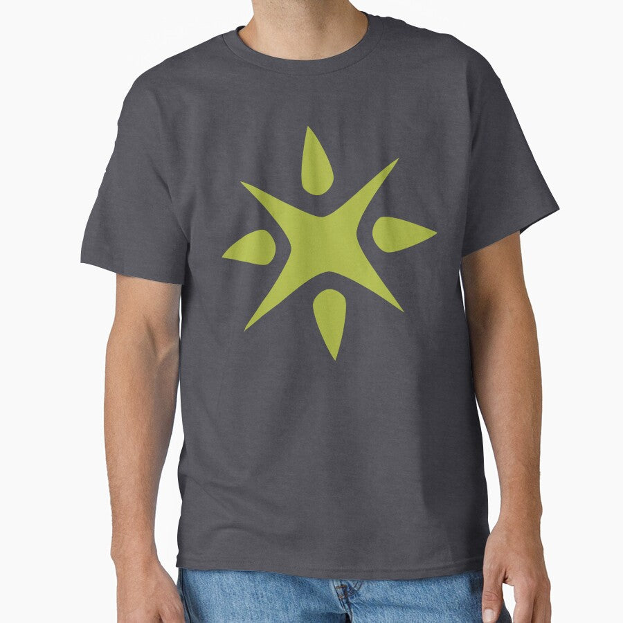 Large Geometric abstract snowflake in green by AngelDawnDesign
