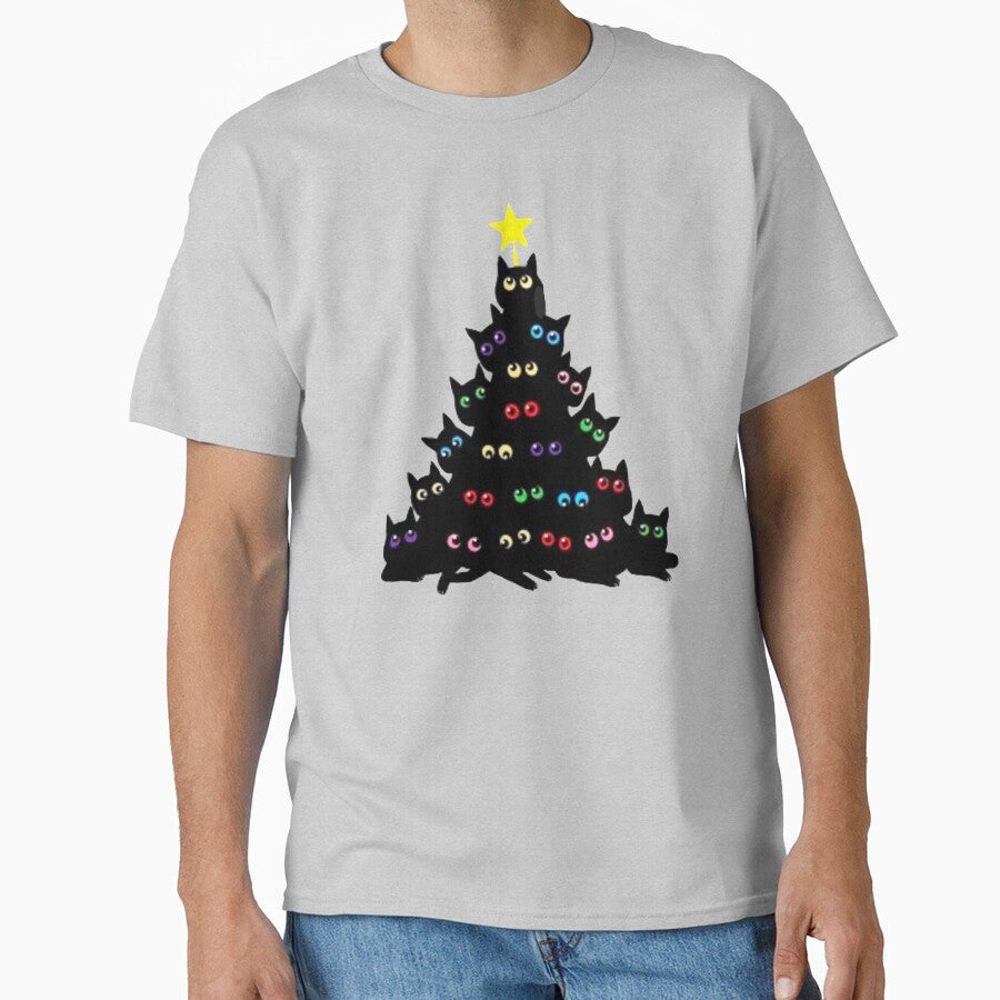 Copy of cat christmas tree shirt, christmas ornaments, christmas tree, christmas gifts by Sophistical