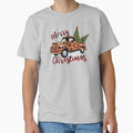 Merry Christmas Buffalo Plaid Leopard Truck with Christmas Trees by StickerArtwork