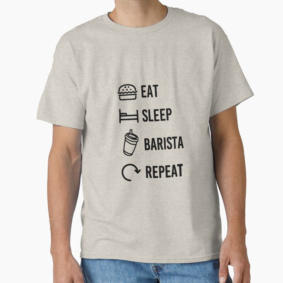 Barista Meme Eat Sleep Barista Repeat by Peter Art