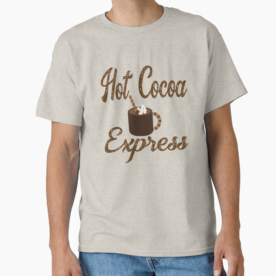 Hot Cocoa Express Sweatshirt, Christmas Sweatshirt, by DAM Creative, by DAM Creative ⭐⭐⭐⭐⭐