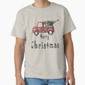 Funny Vintage Red Truck With Merry Christmas Tree T-Shirt Kids by Svgdesig⭐⭐⭐⭐⭐