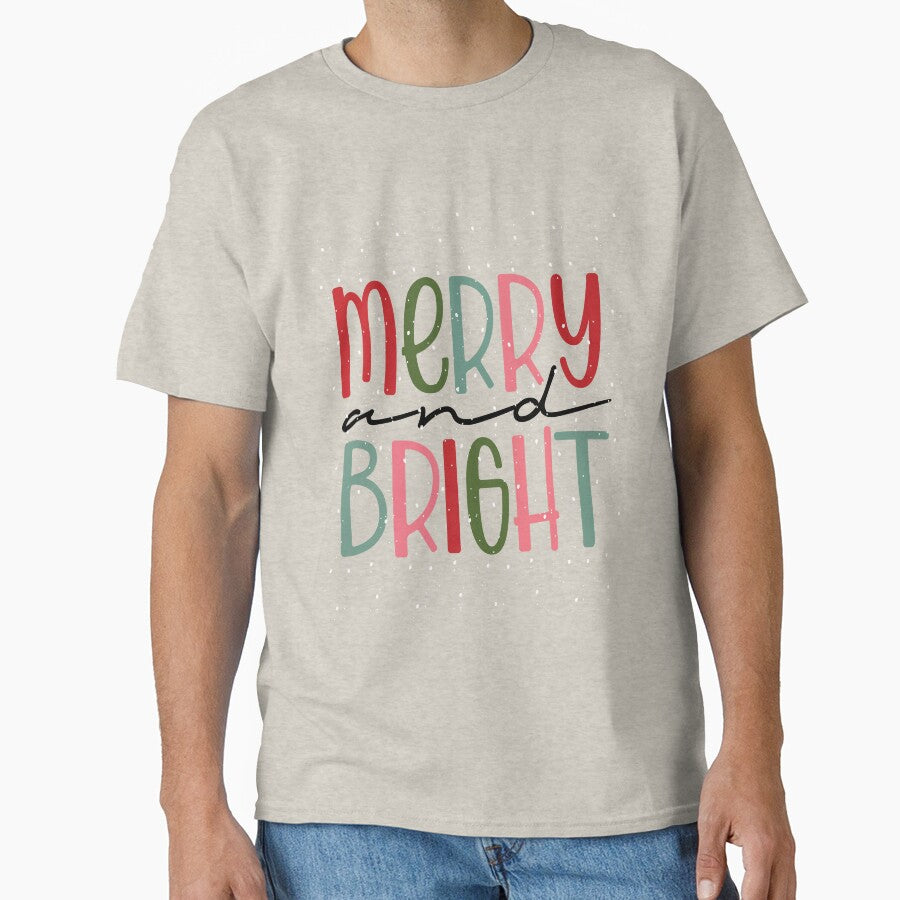 Merry and Bright snow christmas vibes by Smix Pixels