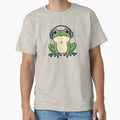 Cute Frog With Headphones – Kawaii Music Lover Illustration by SimplyJasper