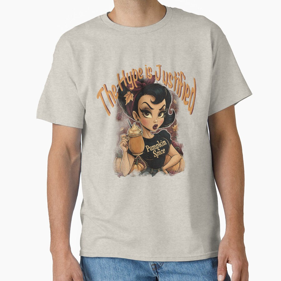 The Hype Is Justified Pumpkin Spice Girl | Cozy Fall Coffee Lover | Autumn Aesthetic by Quietest Riot