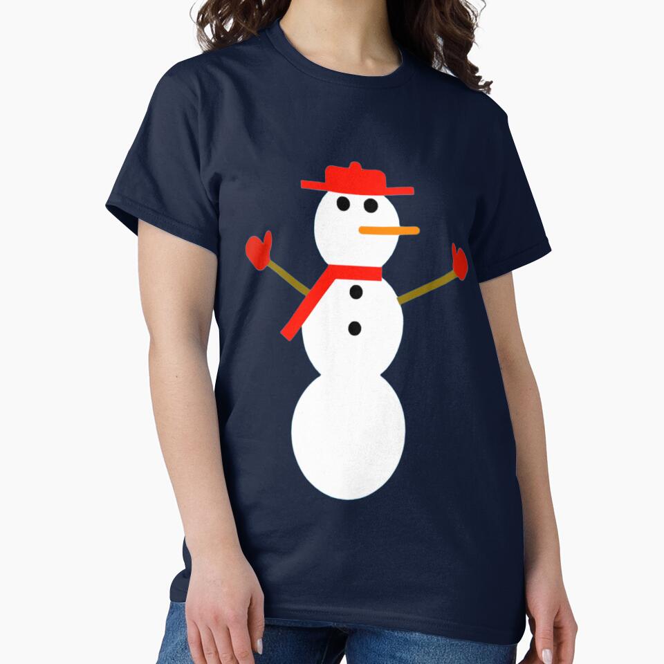 Cute cutout snowman by Rachel the Artist