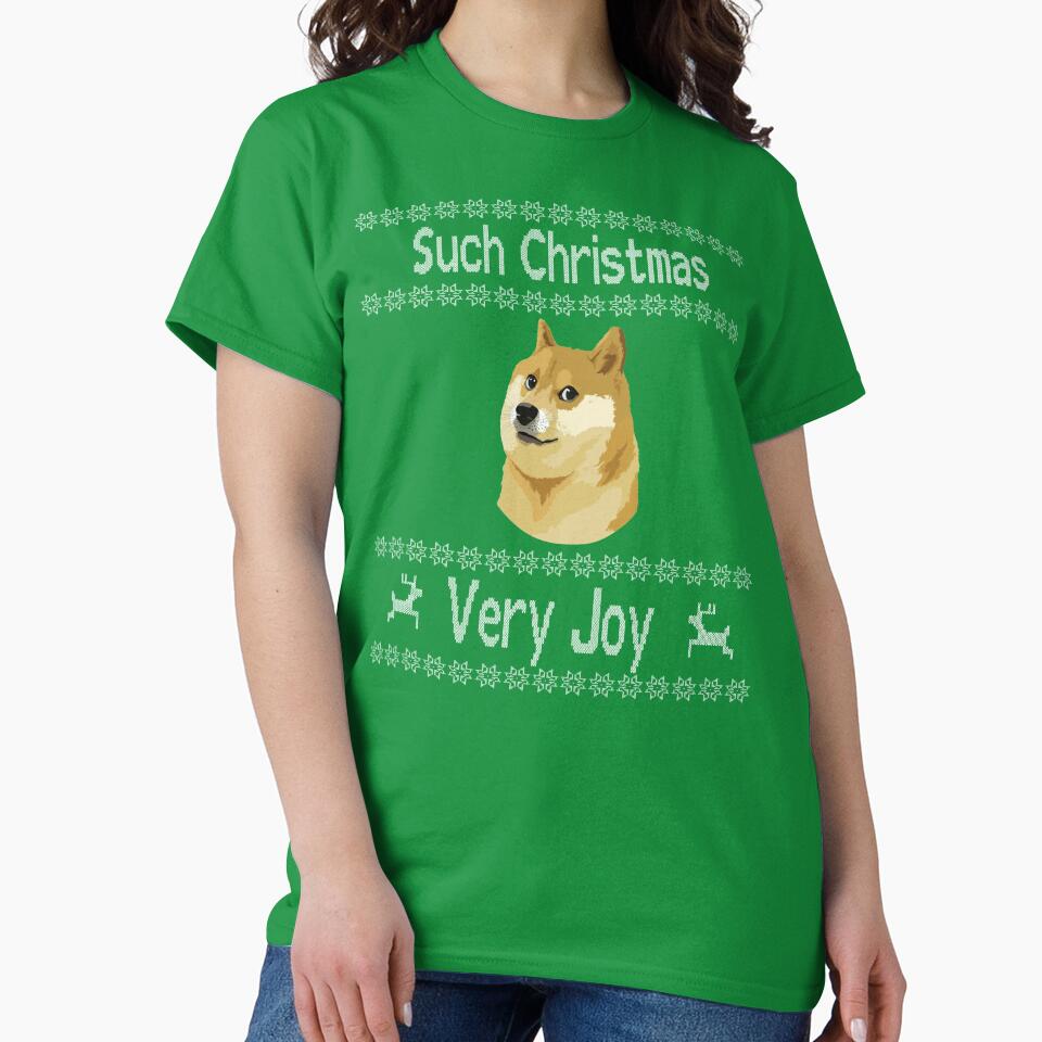 Doge Meme Such Christmas, Very Joy ugly Christmas Sweater items by SnarkyShirts