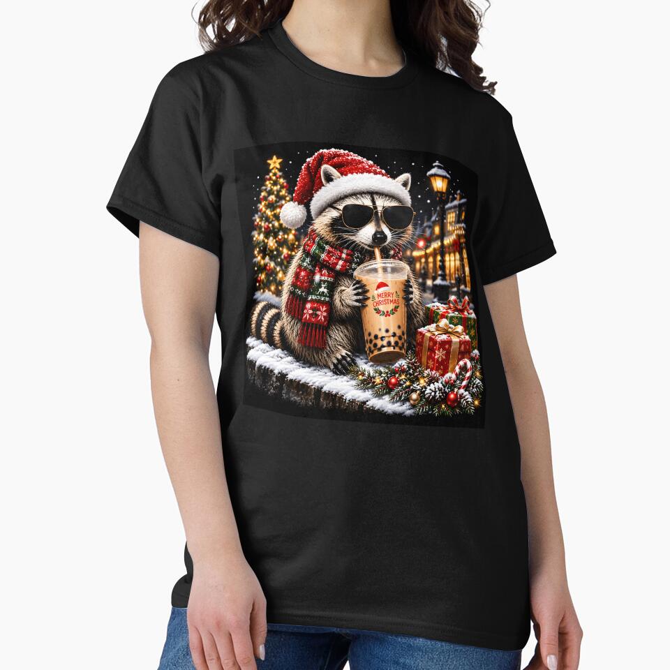 Christmas Raccoon by hesotendes