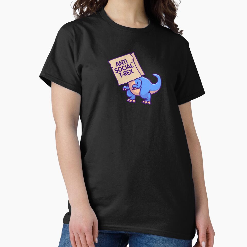 Anti social T-Rex by Lhadii