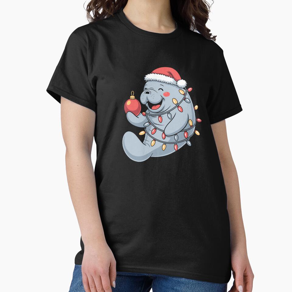 Manatee with Christmas Lights by jkrphoto