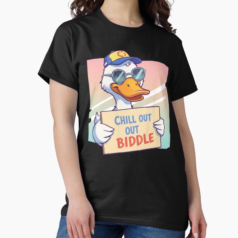 chill out duck classic tshirt by anandsiva2703