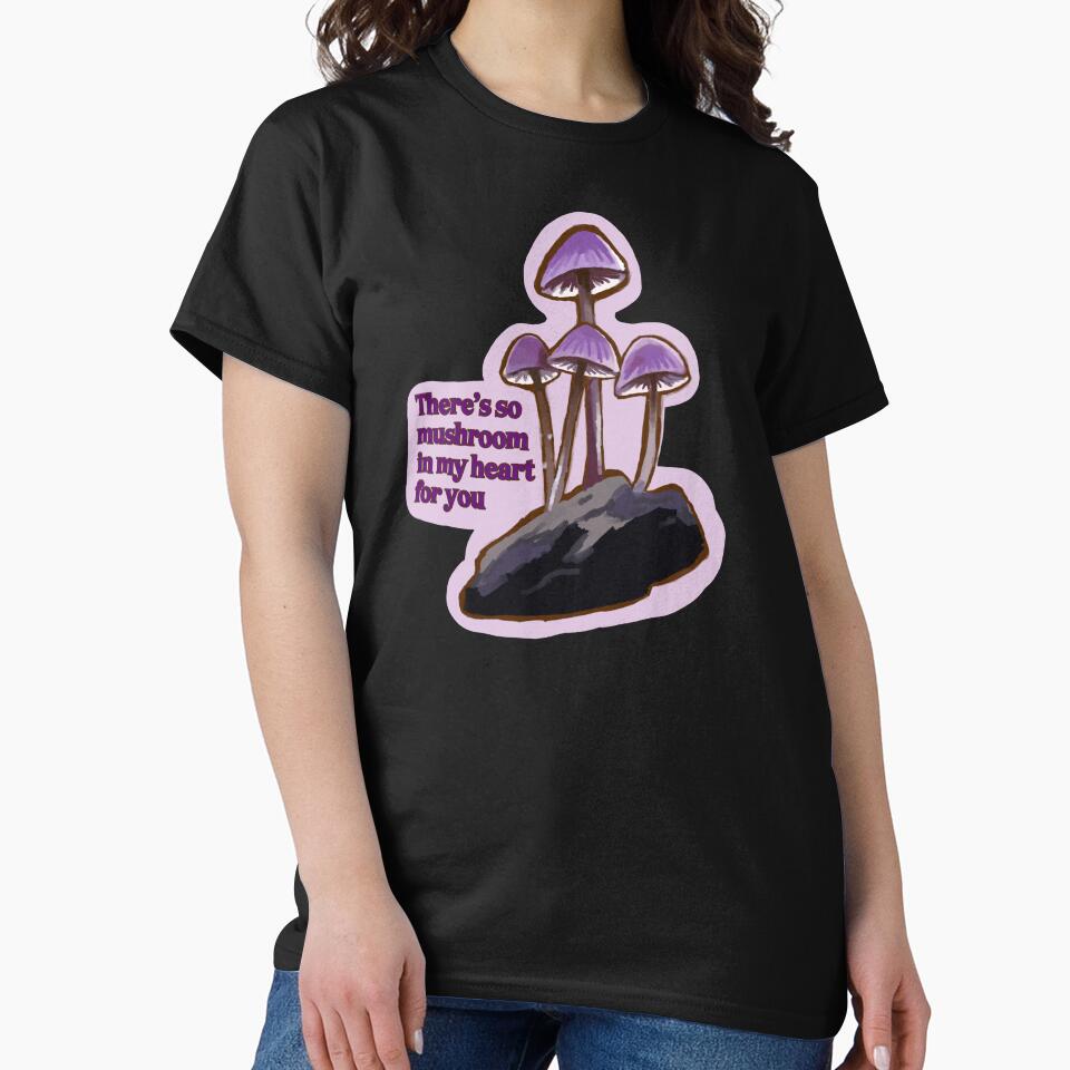 There’s So there’s so Mushroom in My Heart for You – Cute Purple Mushroom Sticker by AlyaCreates