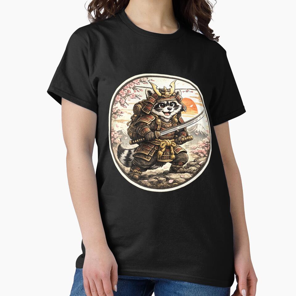 Samurai Raccoon Warrior Design by StyleBloomes