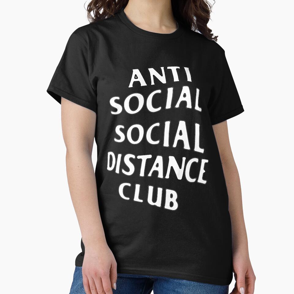Anti Social Sticker, Social Distance face mask, Social Distance Club, Social Distance Hoodie, Social Distance Shirt, by youzername