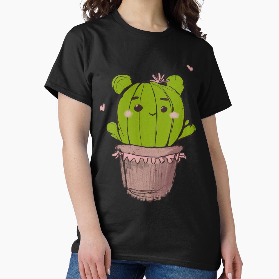 Cactus Cat Gardener Garden T-Shirt Sticker by BarklesStudio