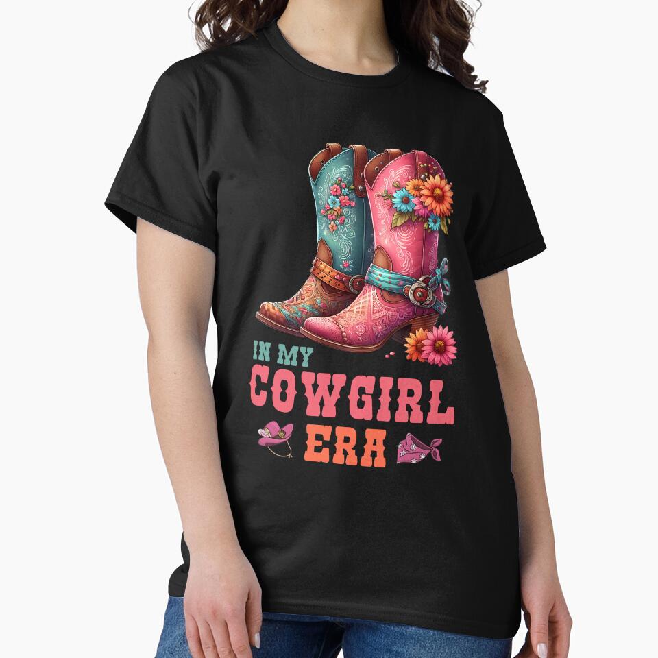 In My Cowgirl Era Groovy Cute Boots cowgirl with flower by MTRBSK11
