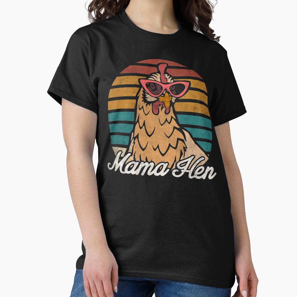 Mama Hen Vintage Retro Chicken Lover Gift For Mom by alenaz