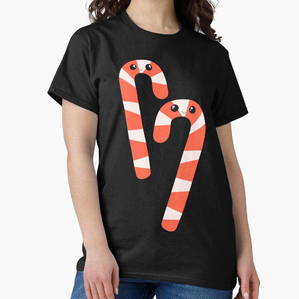 Kawaii Candy Cane Pattern Red by racharanha