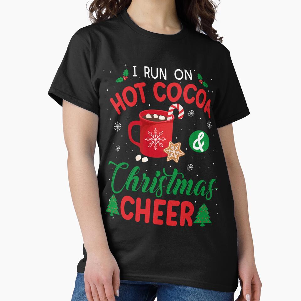 Hot Cocoa Christmas Cheer Funny Cute Bright Festive Quote by ImeldaSparks