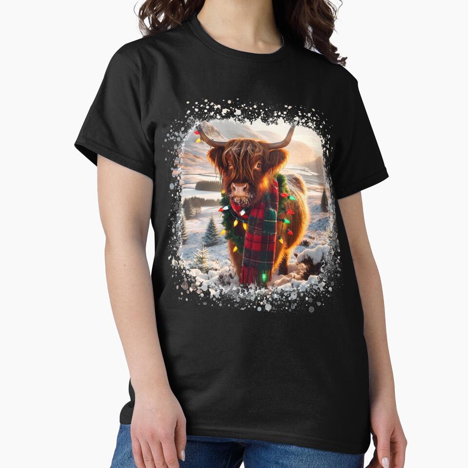 Christmas Highland Cow by Truck Stop One