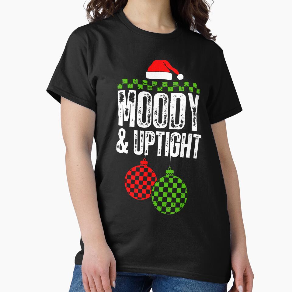 Retro Merry And Bright Moody And Uptight Couples Christmas by PipoPayment