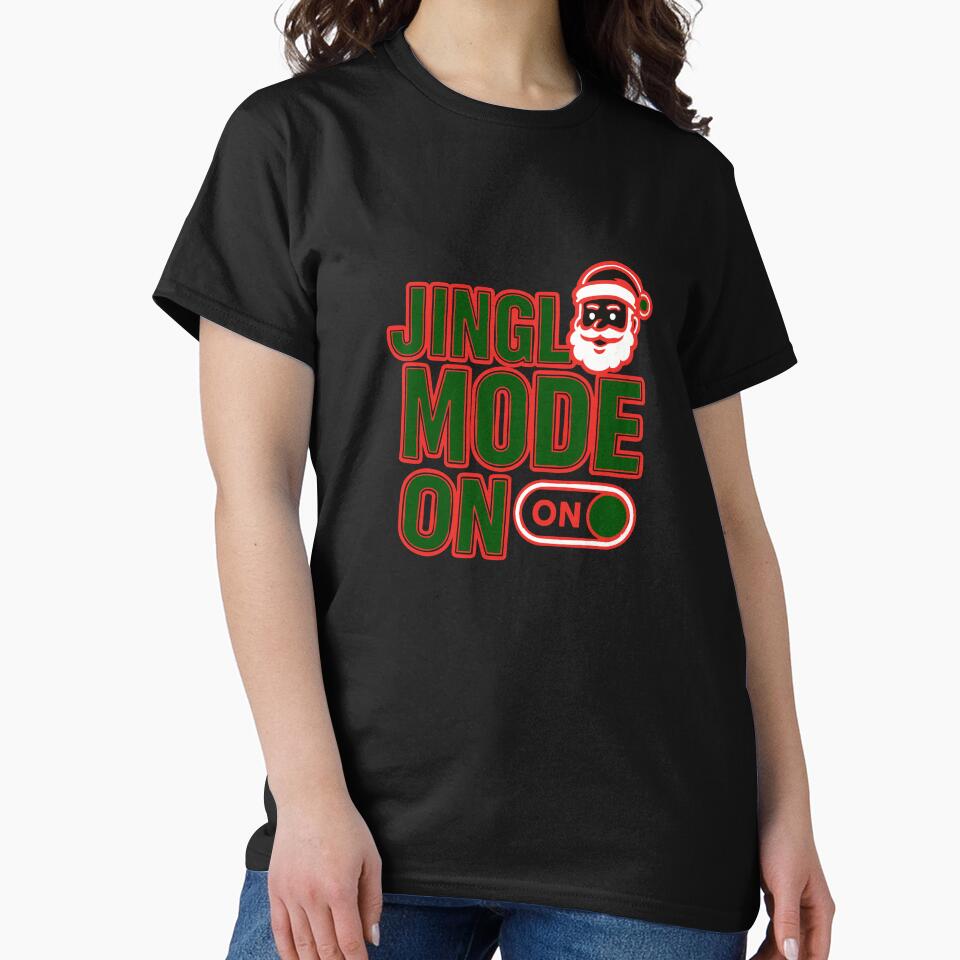Jingle Mode On | Funny Santa Christmas Party Holiday Design by graphicnew