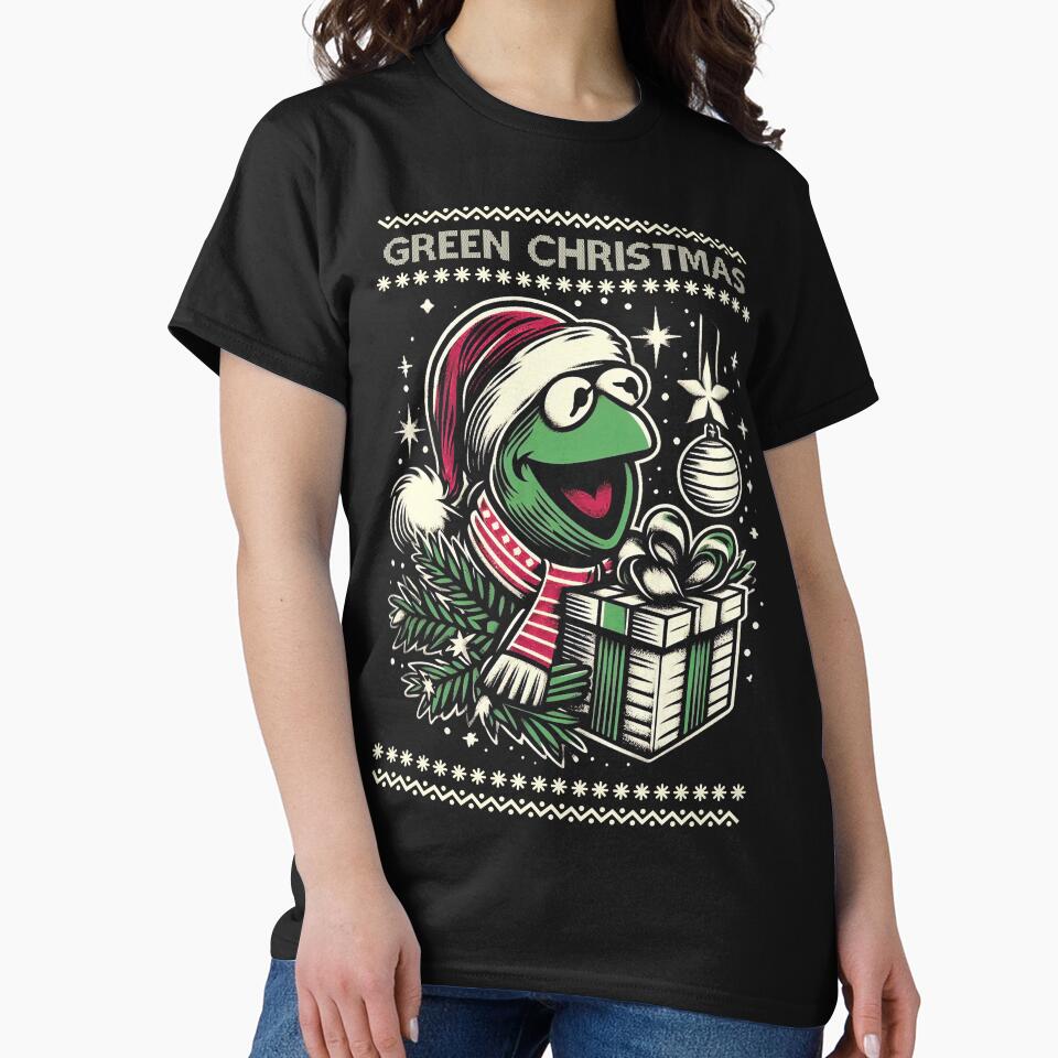 Green Christmas – Festive Cute Frog by Scaryzz