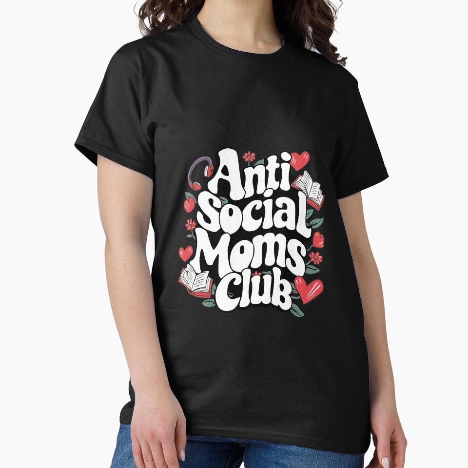 Tired Mom in Holidays Anti Social Moms Club Funny Mom Life by clothesy7