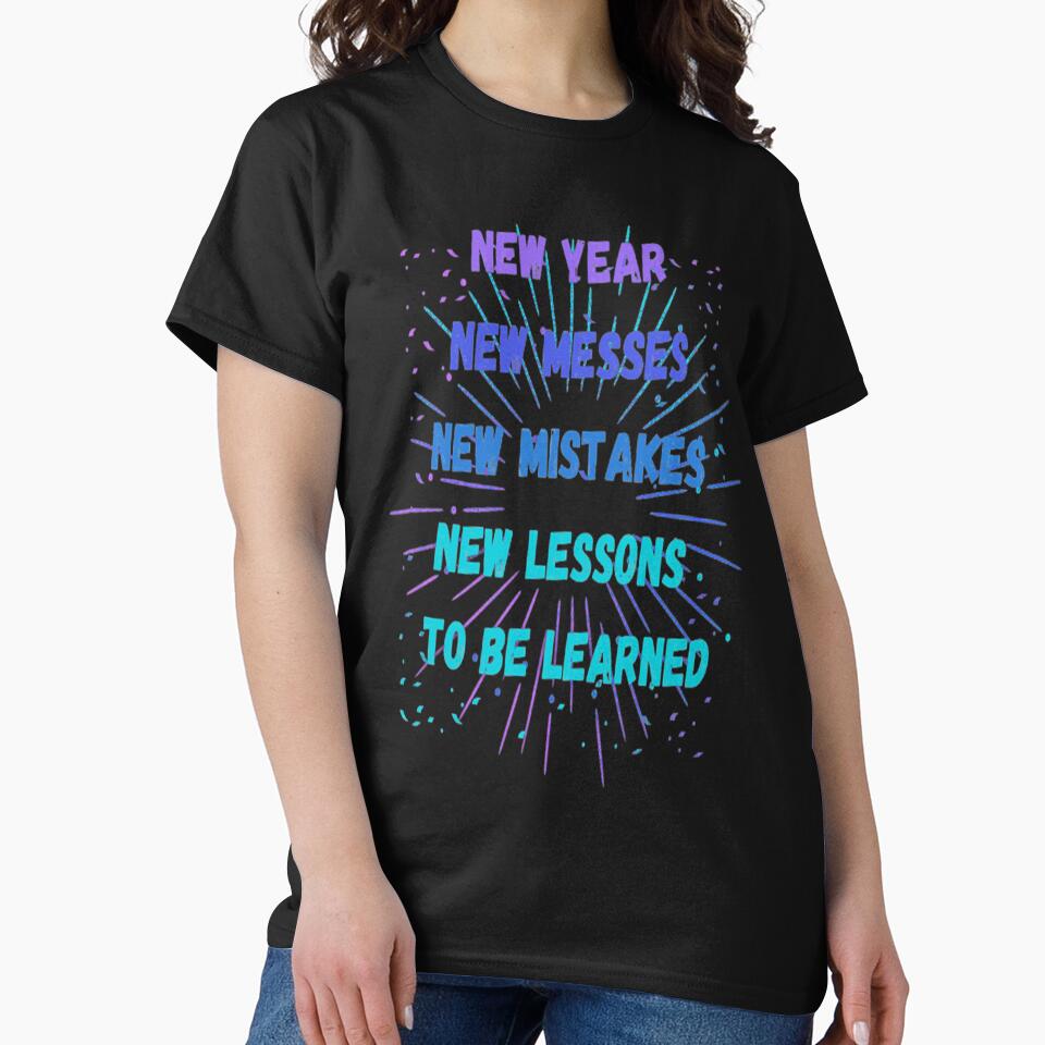 New Year New Lessons to be Learned Lettering Design,4, Howdy New Year, New Years Celebration, New Years Eve Countdown by Adri Barnard