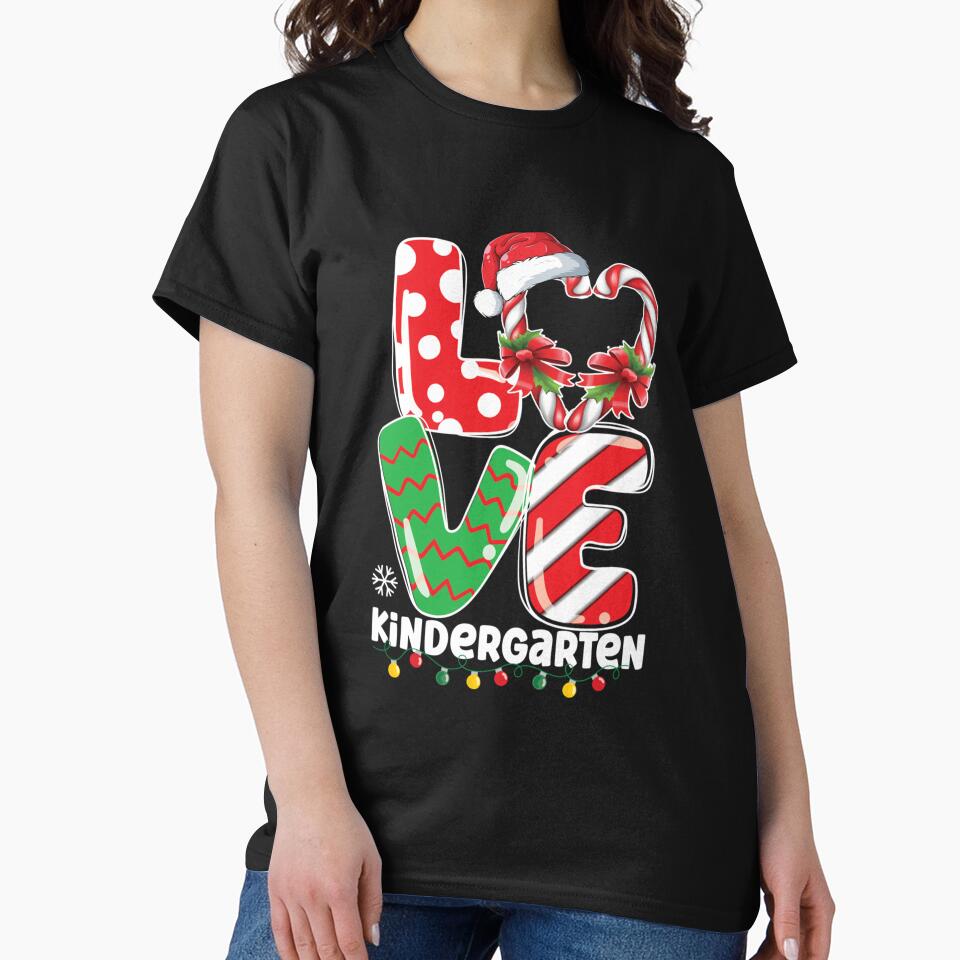 LOVE KINDERGARTEN TEACHER STUDENTS CHRISTMAS CANDY CANE by sobriowslen
