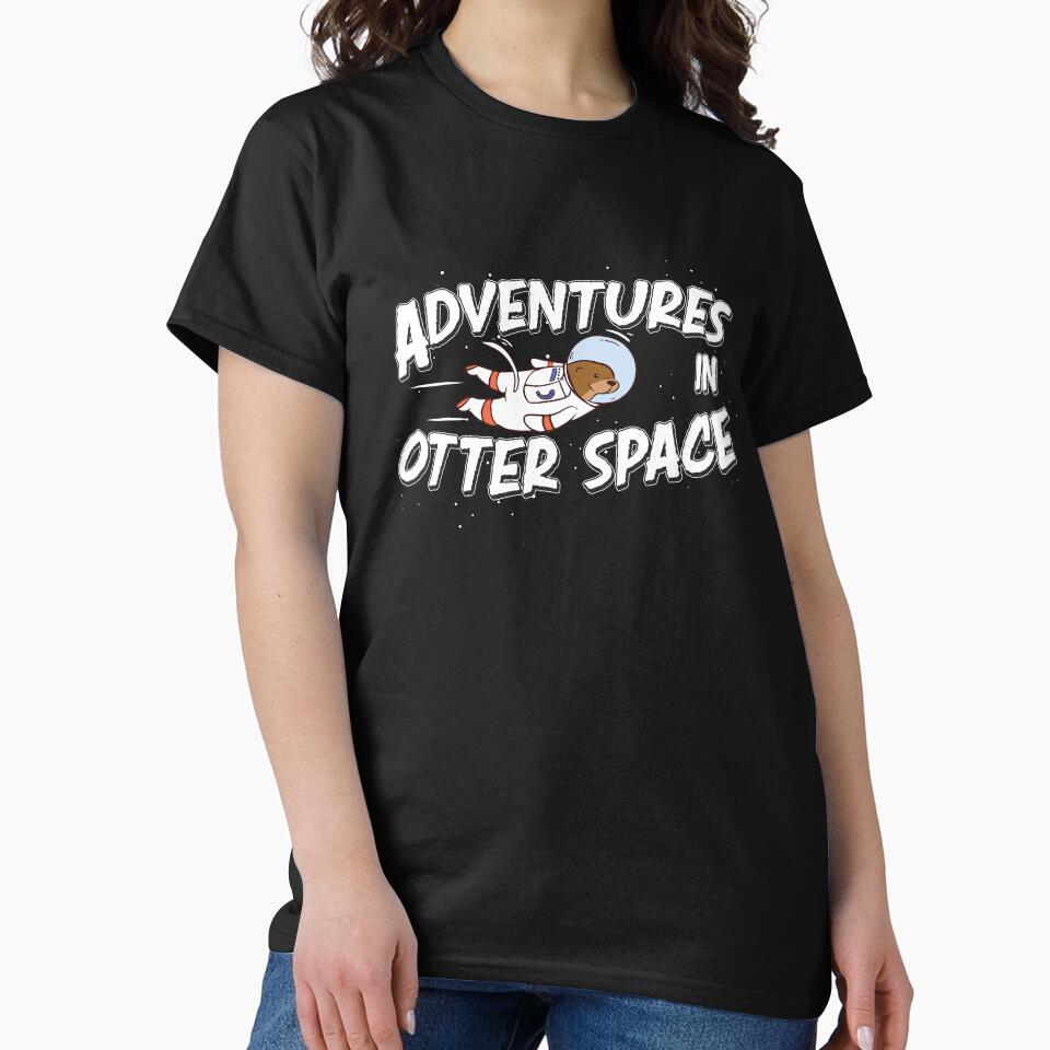 Cool Adventures In Otter Space Otter Astronaut Sea Otter Fan by StrongShirts