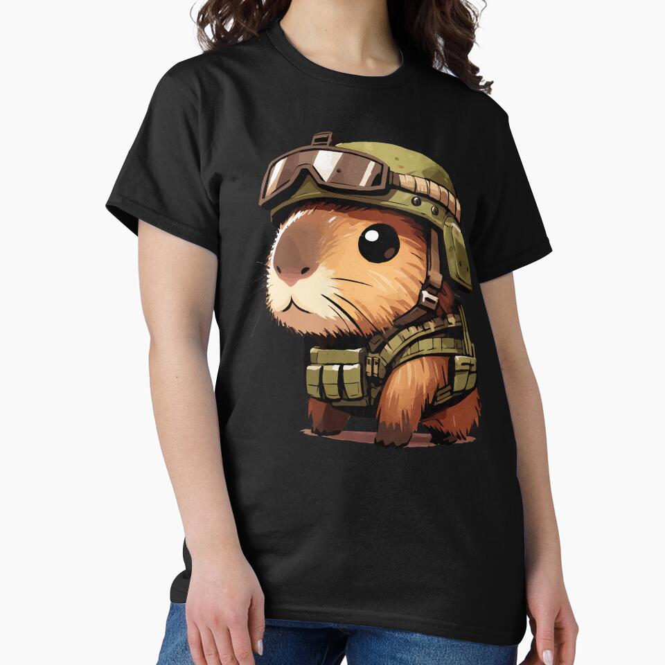 Cute Capybara Soldier by TomFrontierArt