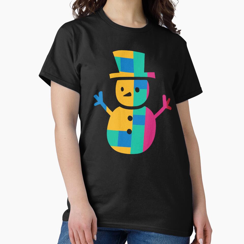 Snowman with geometric pattern by ramazis