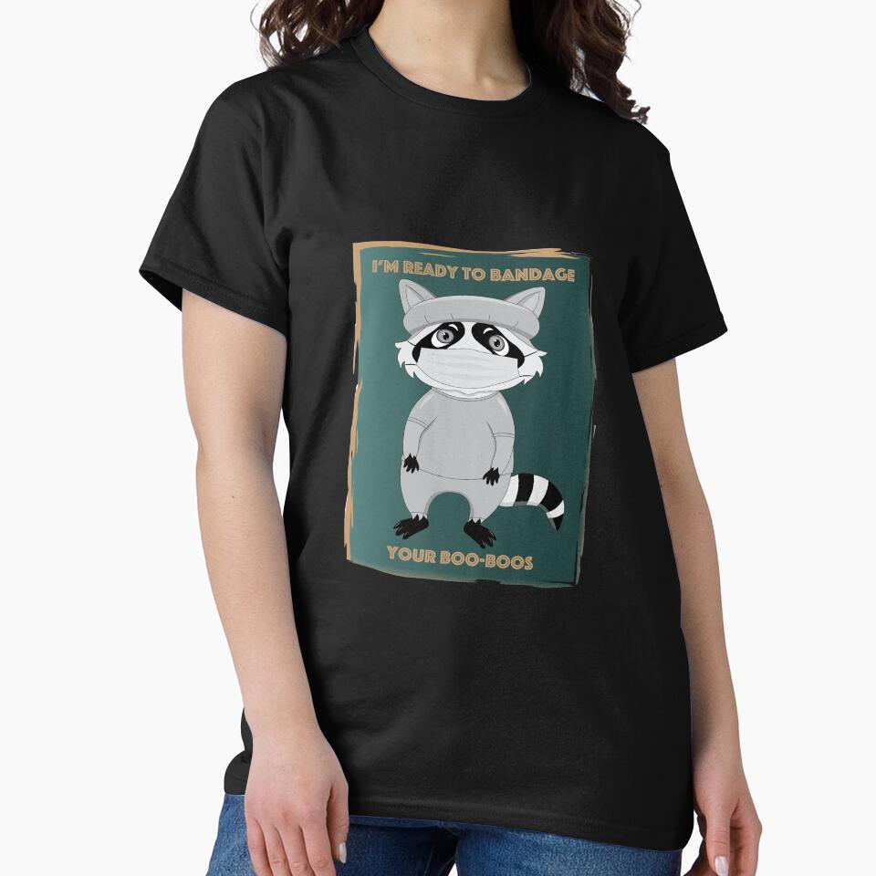 Retro Surgeon raccoon by atedesigns