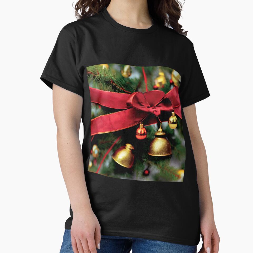 a close up of a christmas tree with bells by DesignAtYO