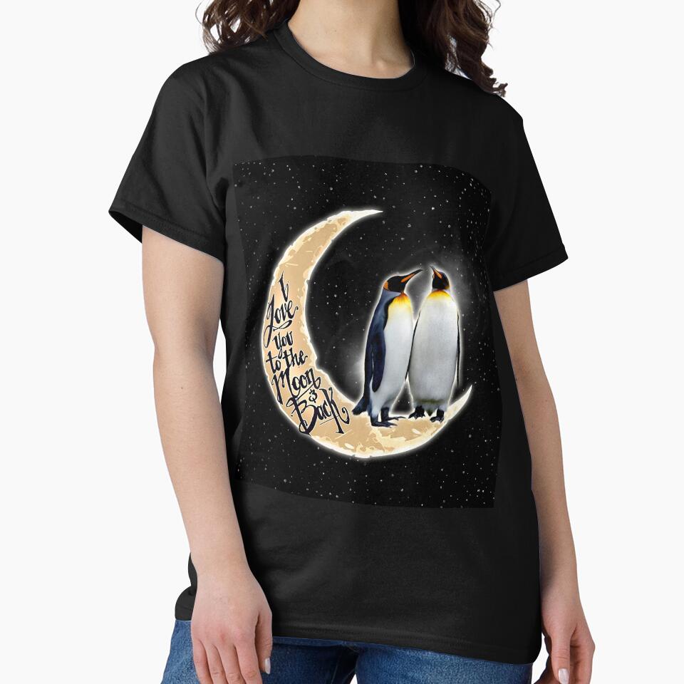 Black Love You To The Moon And Back Penguin by CatheriLove