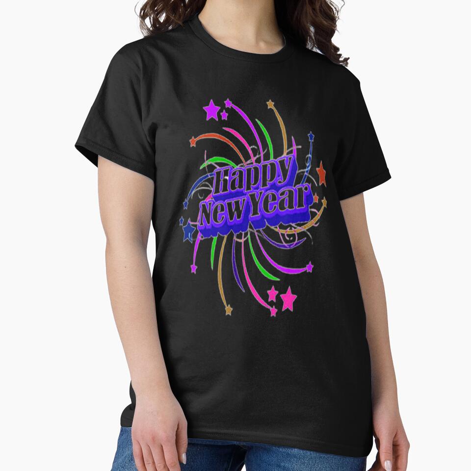 Happy New Year Abstract Lettering Design,4, Howdy New Year,New Years Celebration, New Years Eve Countdown by Adri Barnard