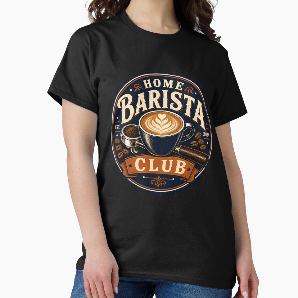 Home Barista Club Vintage Coffee Badge by Sketchlegacy