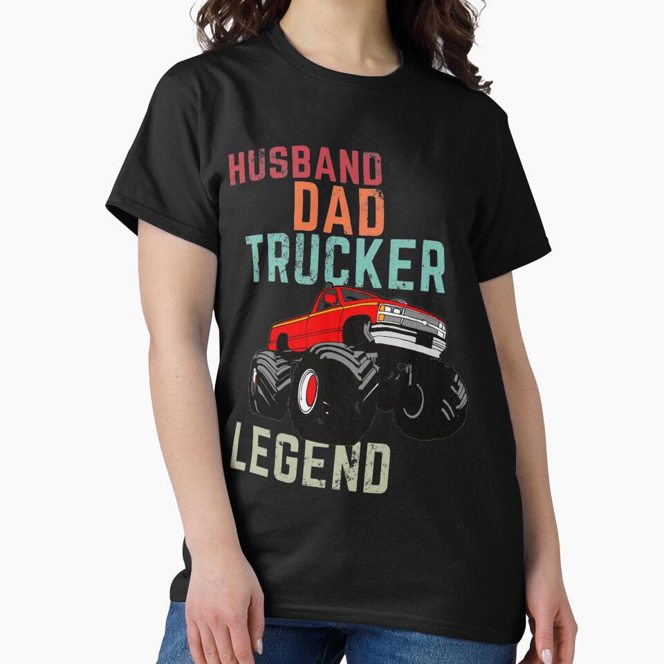 Husband Dad Trucker Legend by ardhigeek