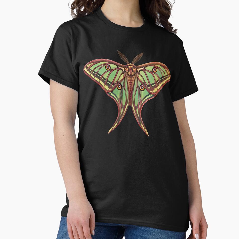 Spanish Moon Moth Graellsia isabellae Cartoon Style by Harpagann