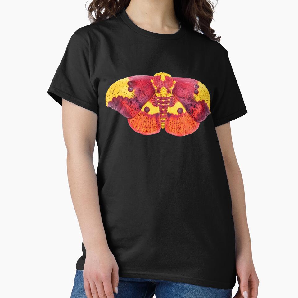 Imperial Moth Eacles imperialis Watercolor Style by Harpagann
