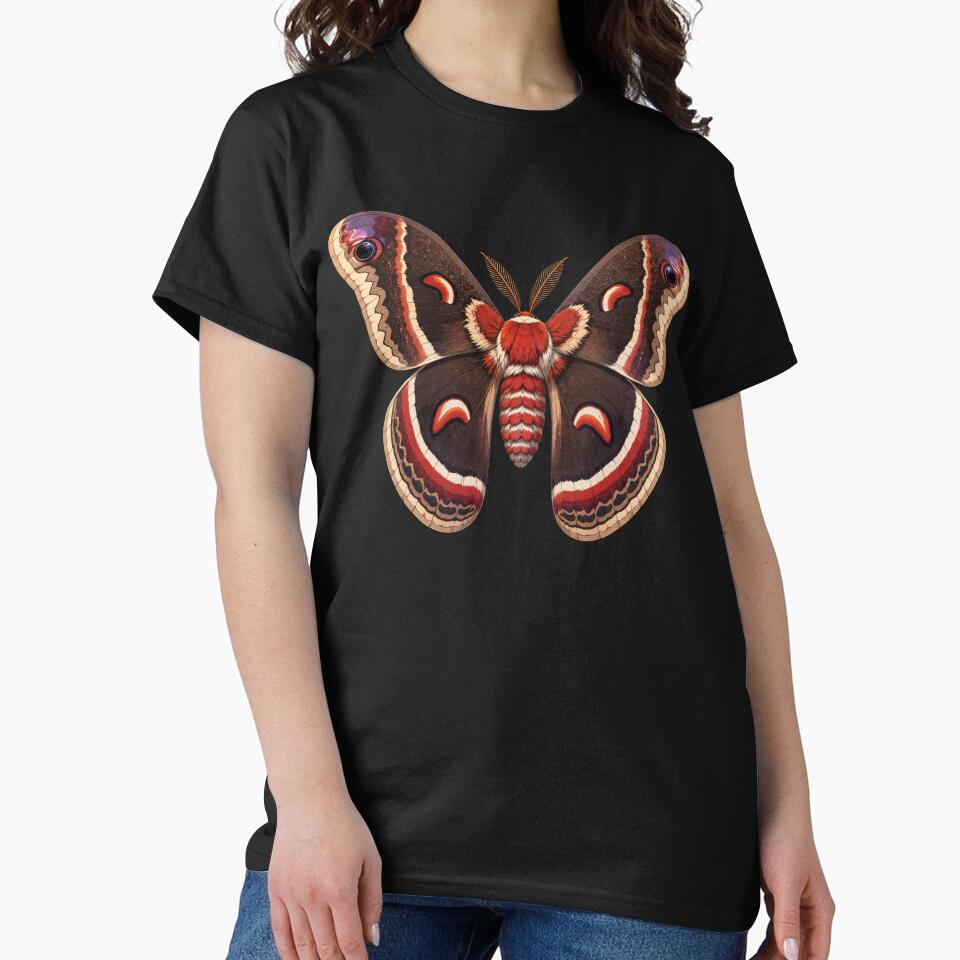 Cecropia Moth Hyalophora cecropia Anime Style by Harpagann