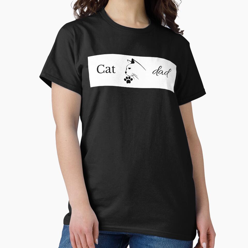 Cat dad ( Design with white background ) by Agit